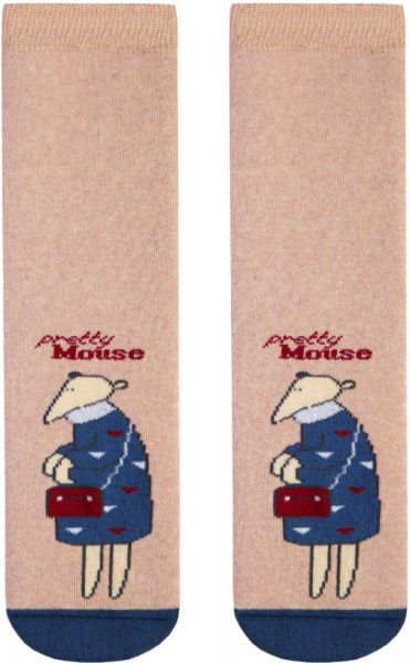 Носки детские Conte-Kids Веселые ножки 295 17С-45СП р.16 бежевый с рисунком 