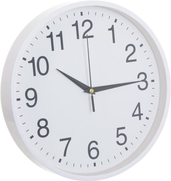 Часы настенные Jiffy белый 25 см