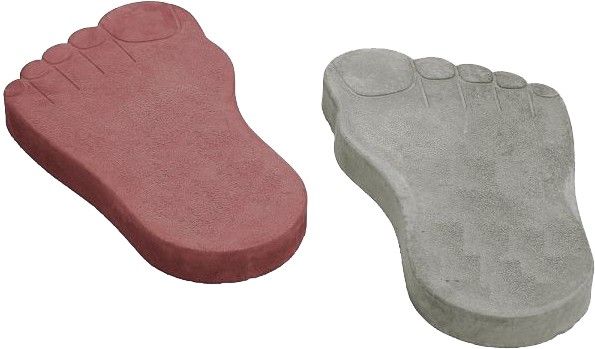 Форма-трафарет для изготовления садовых дорожек Следы великана (2 шт./уп.)