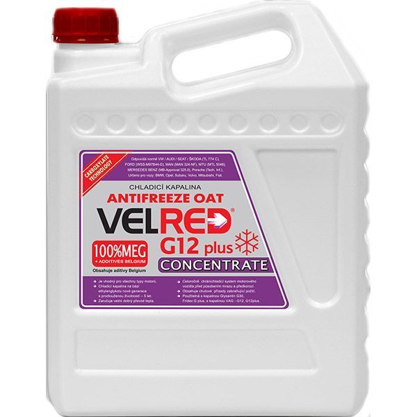 Антифриз концентрований Velvana Velred G12+ 4 л