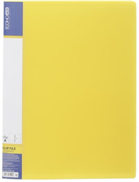 Скоросшиватель E31201 CLIP A с длинным прижимом цвет в ассортименте Economix
