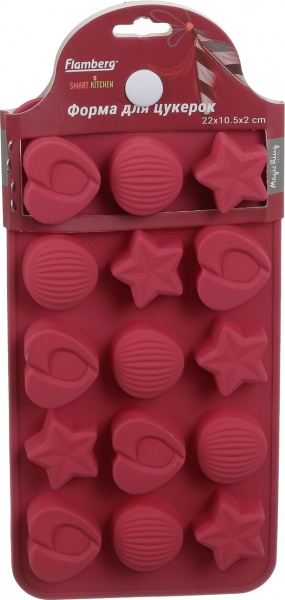 Форма для цукерок Magic Ring Асорті на 15 шт 20.5х10.5 см Flamberg Smart Kitchen
