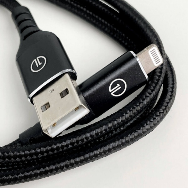 Кабель OneLounge 1Power MFi Lightning to USB 1,2 м black (13899) 