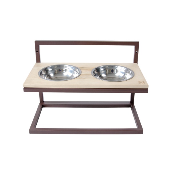 Миска подвійна 10 центів для Джека №5 M/L/XL 2х1250 мл коричневий