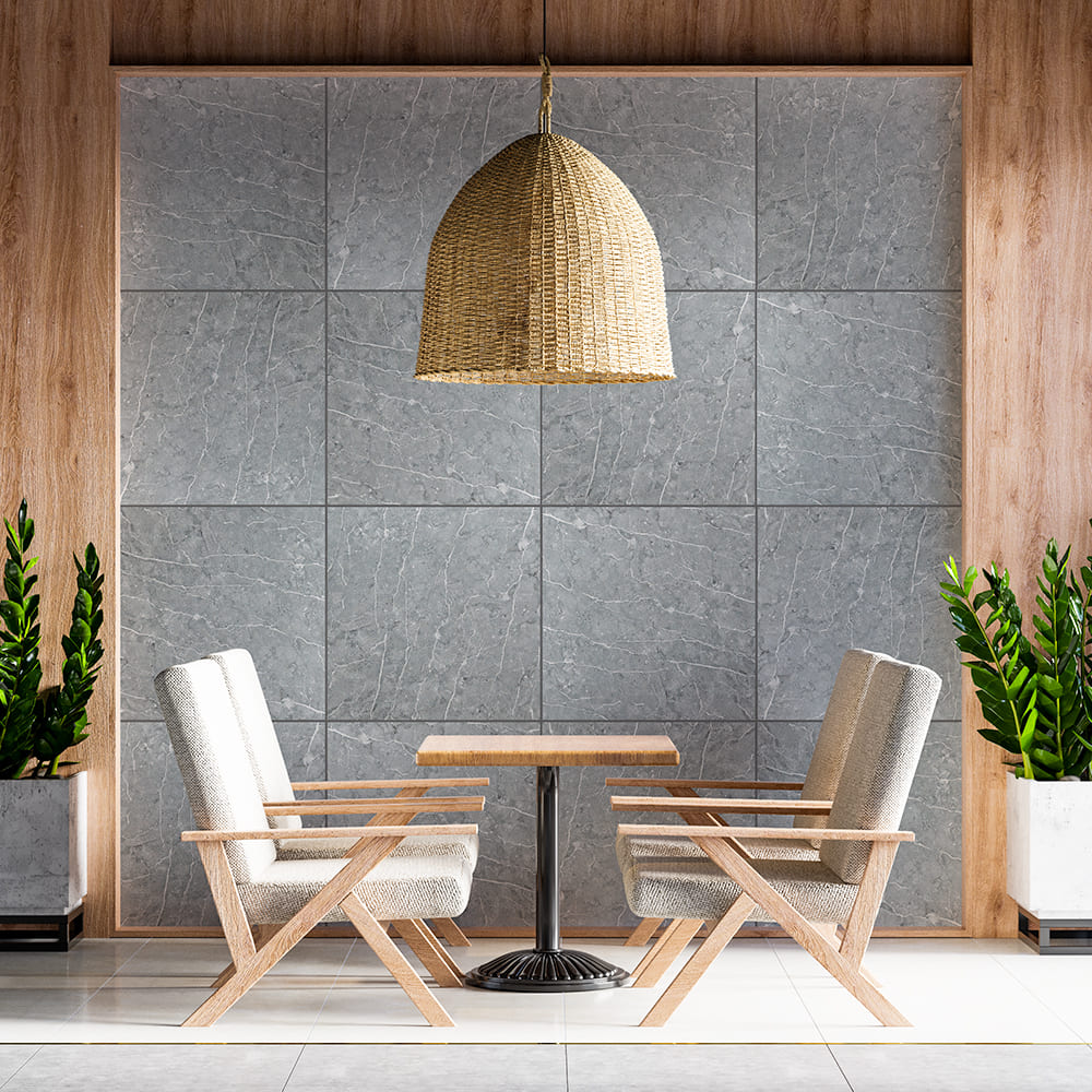 Панель декоративная из ПВХ Sticker Wall металлик мрамор 600х600х3 мм