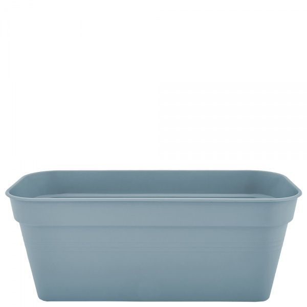 Горщик пластиковий Алеана Глорія балконний прямокутний сизо-блакитний (115082) 