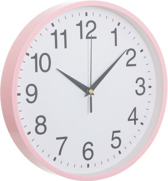 Часы настенные Jiffy розовый 25 см