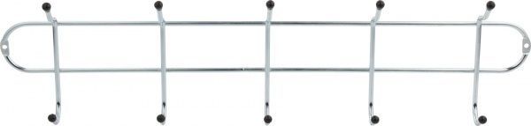 Вішалка гардеробна  на 10 крючков серебристая 1425