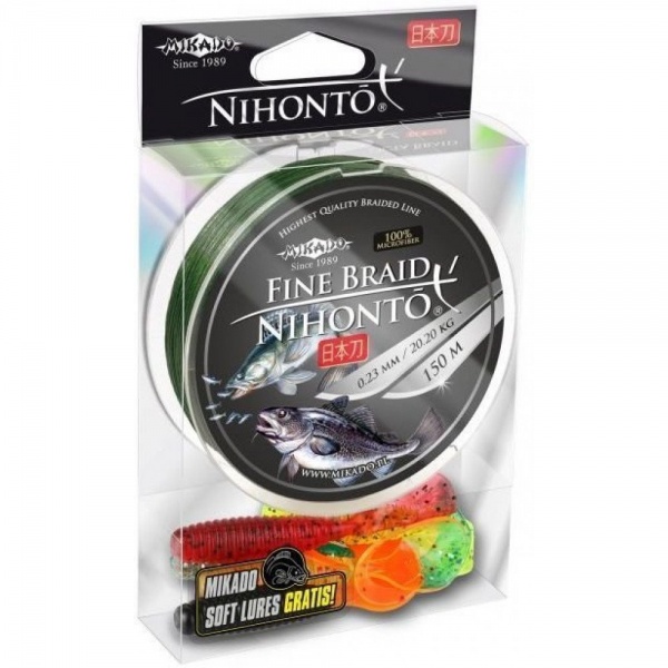 Шнур Mikado NIHONTO FINE BRAID 150м 0,18мм 14,4кг