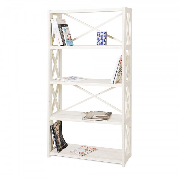 Стеллаж деревянный DDK Furniture 1600x800x300 мм белый (ran5_white) 