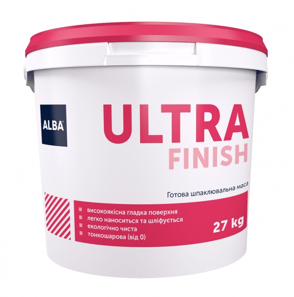 Шпаклевка АЛЬБА финишная полимерная ULTRA FINISH 15кг