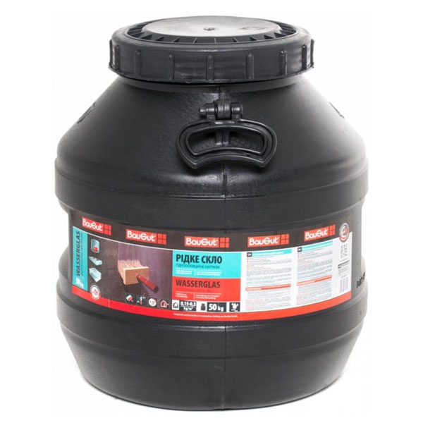 Рідке скло гідроізоляційне натрієве BauGut 50 кг