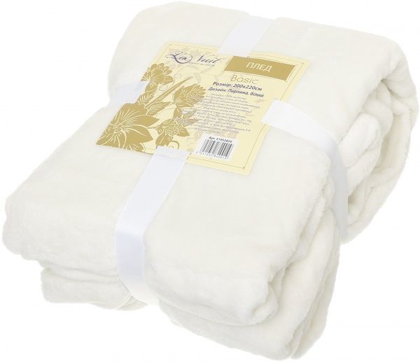 Плед Basic Жемчужина 160x200 см белый La Nuit 