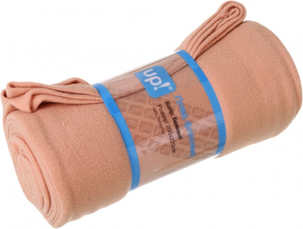 Плед LT флисовый 200x220 см бежевый UP! (Underprice) 