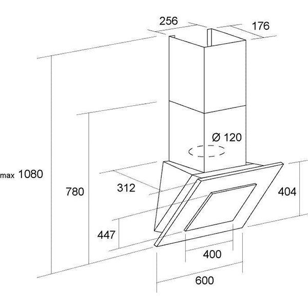 Вытяжка Pyramida NR-F 60 M BL IX (LED)