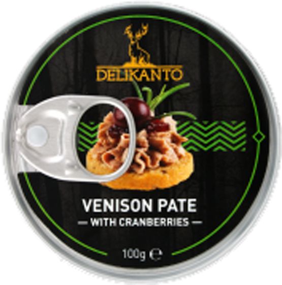 ПаштетТМ Delikanto із м'яса оленя та журавлиною 100 г (4751025310143)