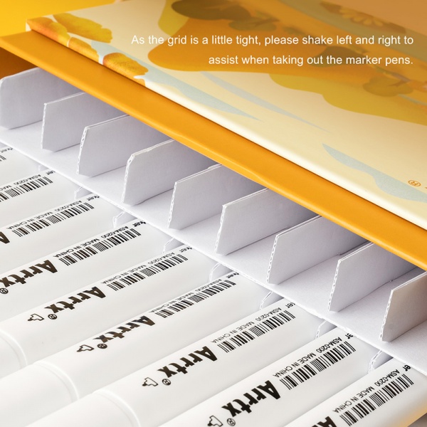 Набор маркеров Arrtx спиртовых Alp ASM-02YL 40 цветов желтый тон LC302185 