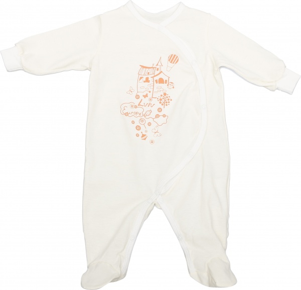 Комбинезон унисекс Модний Карапуз р.68 молочный 303-00021-4 