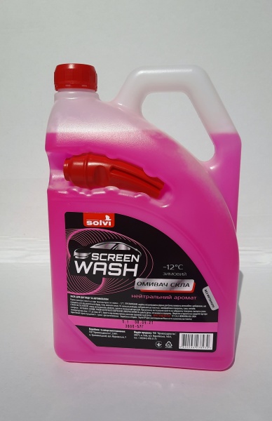 Омивач скла SOLVI нейтральний зима -12°С 4л 