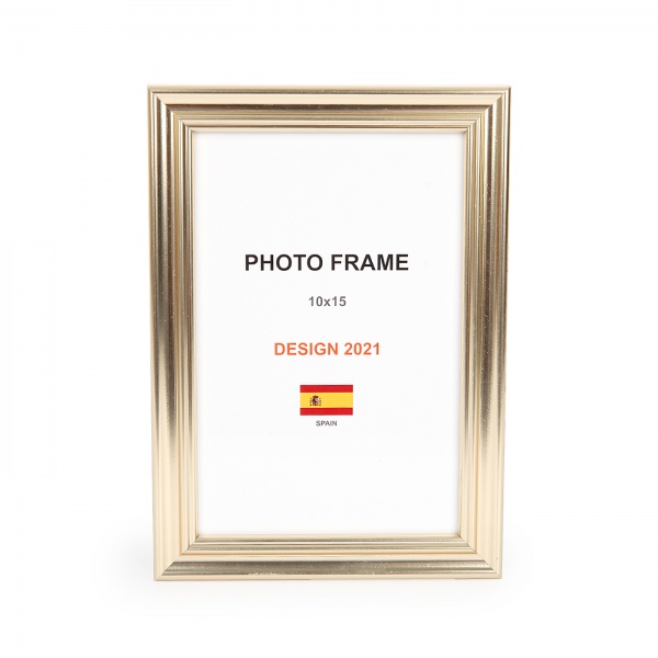 Рамка для фото 1 фото 10x15 см біле золото 