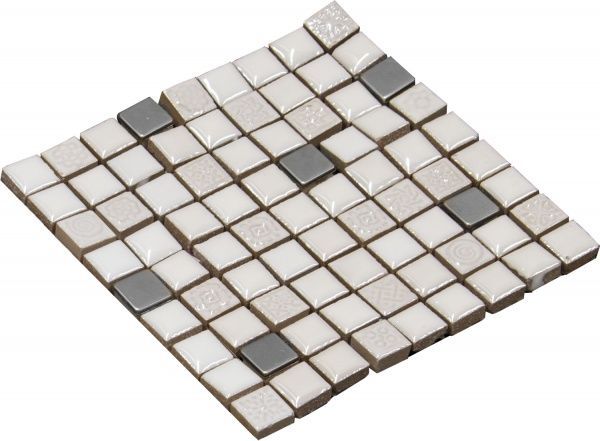 Плитка Cifre Tracia blanco mosaics 30x30 