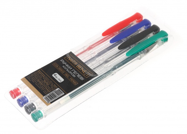 Набор ручек гелевых Nota Bene 4 шт. в ассортименте 