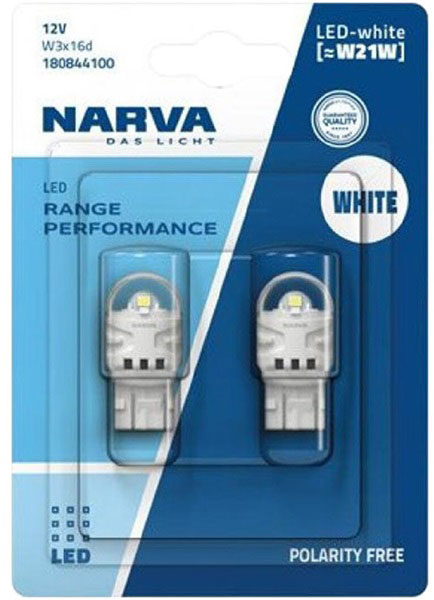 Автолампа ксеноновая Narva LED Range Performance W21W 2,2 Вт шт.(NV 18084.2B)