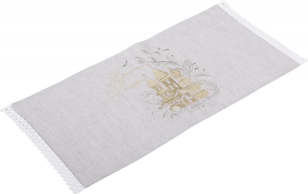 Рушник великодній 434-24/00 30x70 см Едельвіка бежевий