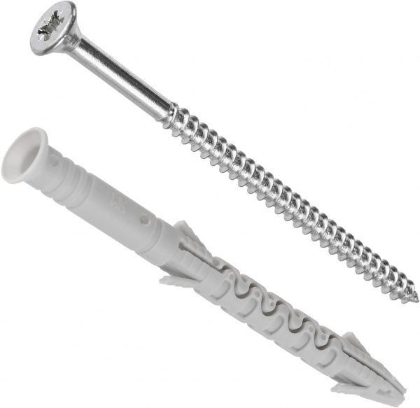 Дюбель рамный с универсальным шурупом 8x100 мм 4 шт. Expert Fix