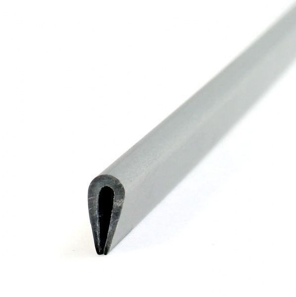 Профиль торцевой П-профиль 1 мм 2 м серый