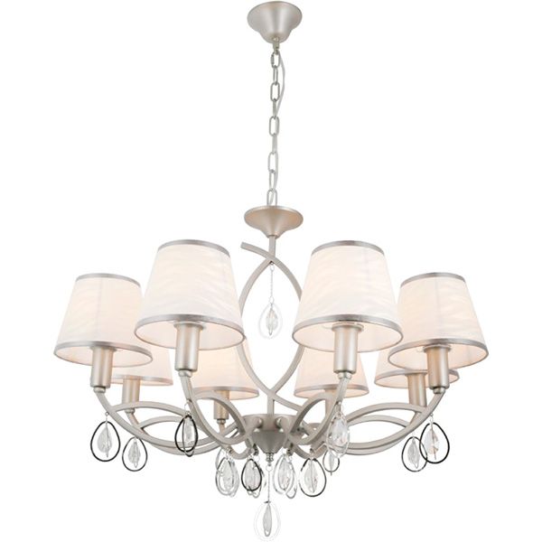 Люстра подвесная Victoria Lighting Lullaby/SP8 8x40 Вт E14 никель 