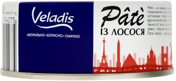 Патэ Veladis пастеризованное с лосося 100 г