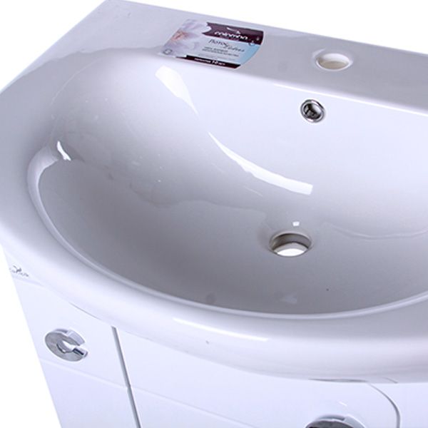 Тумба підлогова Сансервіс Eliza 70 з умивальником Лотос 70 біла