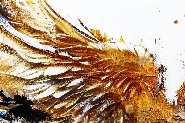 Картина на стекле Gold Wings 80x120 см Styler GL-12652 