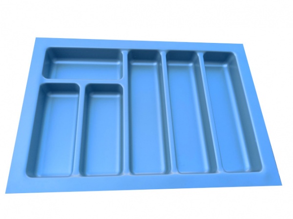 Лоток для столових приборів 48х33х4,5 см синій Variant