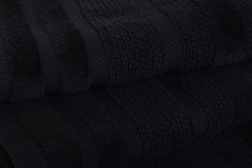 Рушник махровий Tabby 30x50 см чорний La Nuit