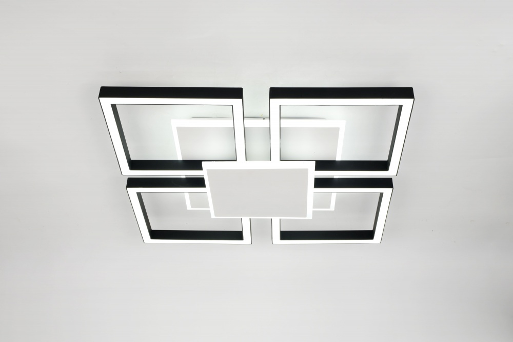 Люстра стельова Sensio LED ALBOX S510 11600Lm 3000-6000K 106 Вт білий/чорний