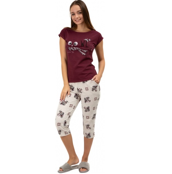 Пижама женская Roksana 1035/16049 р. XL баклажановый 