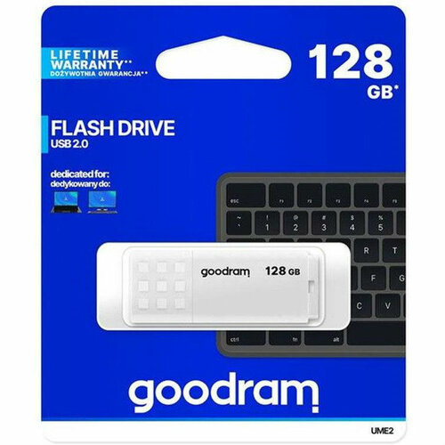 Флеш-пам'ять USB Goodram 128 ГБ USB 2.0 white (UME2-1280W0R11)
