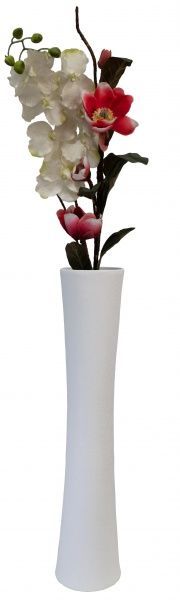 Ваза Труба шовк білий 77 см