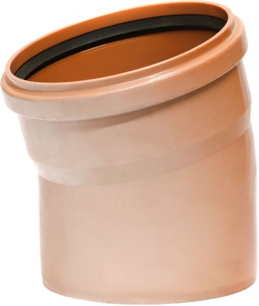 Колено канализационное ПВХ d200х15° Инсталпласт