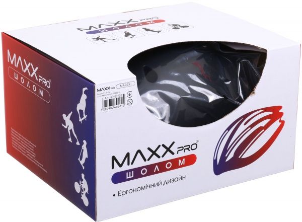 Шолом захисний MaxxPro SS21 MAR-SK1 р. 51-55 чорний