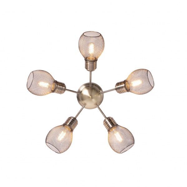 Люстра потолочная Altalusse INL-6143C-05 5x40 Вт E27 античная бронза 