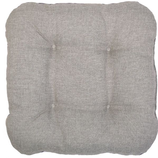 Подушка на стул Безе 41х41х8 жаккард С13+С07 сине-фиолетовый+серый