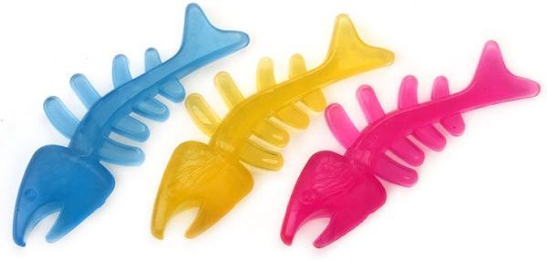 Игрушка для собак Lilli Pet Скелет рыбы цвет в ассортименте 12,5 см 20-2258