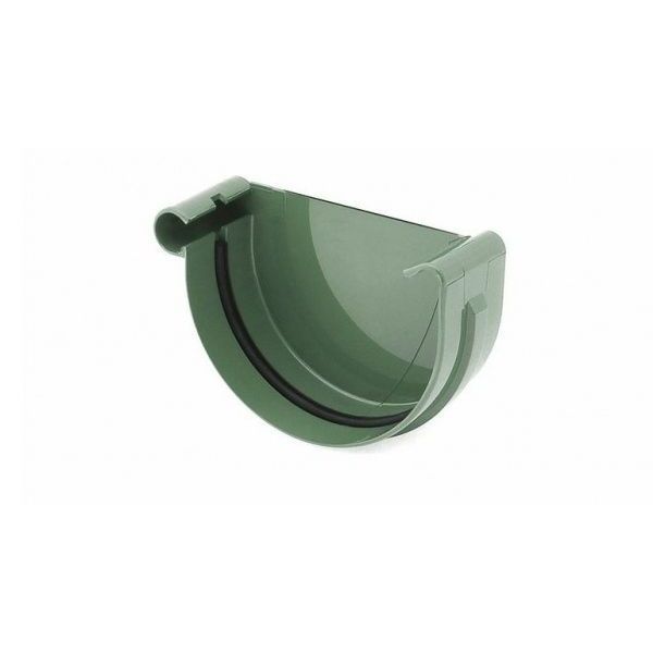 Заглушка ринви ліва Bryza 125 мм зелений 