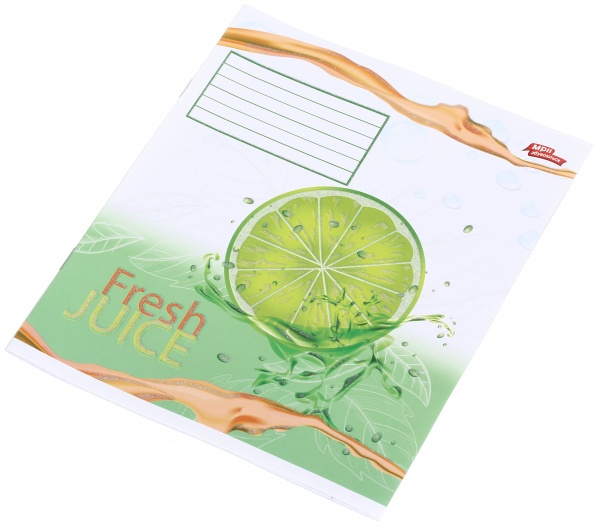 Тетрадь школьная с глитером 18 листов в клеточку в ассортименте Мечты сбываются