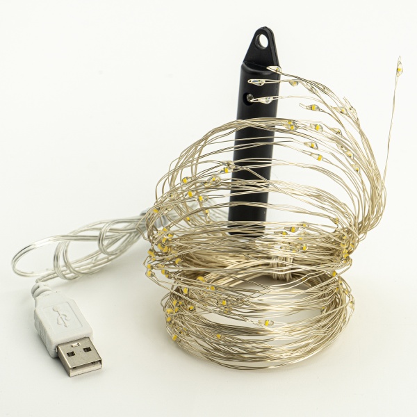 Декоративная гирлянда Altalusse (INL-2107U-200 Warm) встроенный светодиод (LED) 200 ламп 2 м 