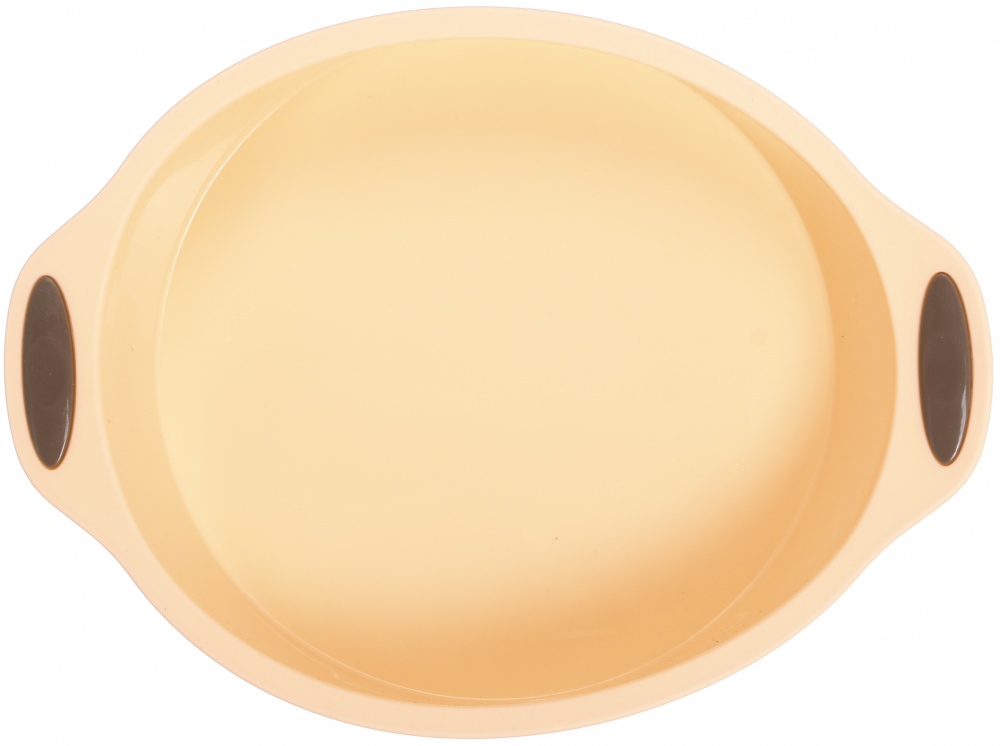 Форма для випікання Smart Kitchen by Flamberg кругла Peach&Brown series 28,5х24х2,2 см персиковий