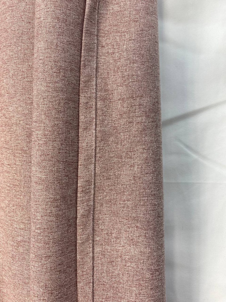 Штора рогожка пудра 160x270 см Velvet House